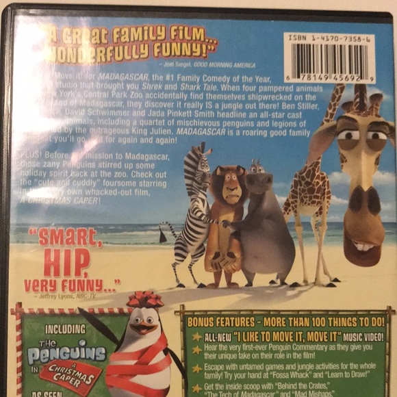 Two DVDs: Madagascar + Over The Hedge DVDs - Picture 4 of 10